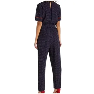 Photo of Draper James Women’s Blue Red Jumpsuit Size Medium