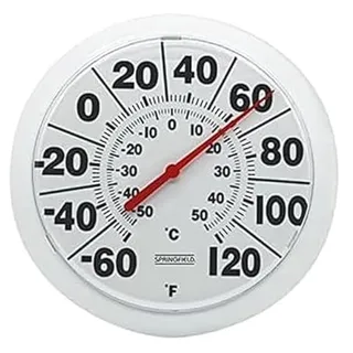 Photo of Indoor Outdoor Big and Bold Dial Wireless Thermometer with Easy to Read Numbers