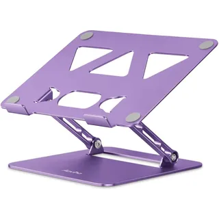 Photo of Adjustable Laptop Stand for Desk, Portable Laptop Stand Holder and Riser, Purple