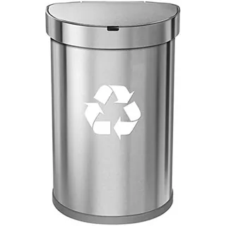 Photo of 2 Recycle Stickers for Trash Can, Recycle Sign Decal, Cut Vinyl Recycle- White