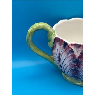 Photo of Vintage Mottahedeh Musee Des Arts Decoratifs Paris Flower Majolica Cup