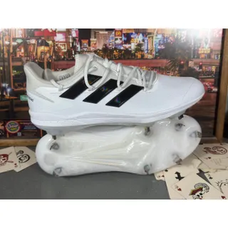 Photo of Adidas Adizero Baseball Cleats White Black Metal Men’s 14 SPG753001