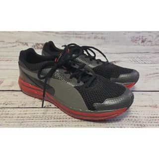 Photo of Puma Tazon 6 Mens Size 9.5 Black Gray Red Sneakers New Without Box