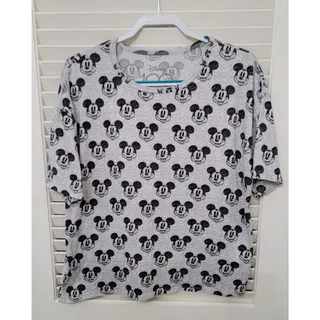 Photo of Disney 100 Size M(8-10) Mickey Mouse All Over Print Soft Pajama Top