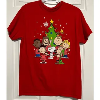Photo of Hybrid Apparel Peanuts Christmas Tree with Charlie Brown and Friends Size M
