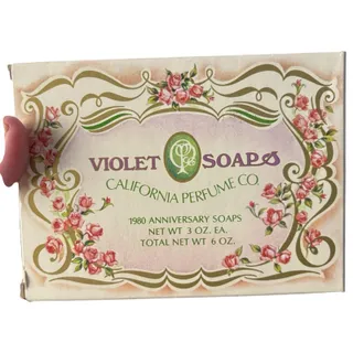 Photo of Avon Violet Soaps Violet Scented Bar Soap Multipack 2 Bars 3 oz Each 1980