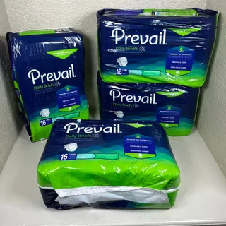 Photo of LOT 4 packs x 16pcs Prevail Underwear Adult Diapers Extra Absorb, size Small