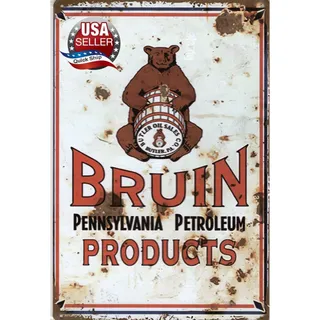 Photo of Tin Sign • Petroliana • Bruin Products Pennsylvania Petroleum • Butler Oil Co.
