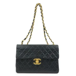 Photo of Chanel Lambskin Jumbo Classic Single Flap Bag Black