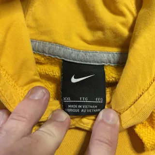 Photo of Nike Center Swoosh Iowa Hawkeyes Club Fleece Hoodie Mens XXL Yellow Pullover