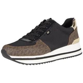 Photo of Michael Kors Monique BlackMesh Trainer Sneakers Brown Size 5.5 M