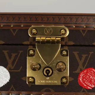 Photo of Louis Vuitton x Yayoi Kusama Painted Dots Coffret 8 Montres Trunk Brown