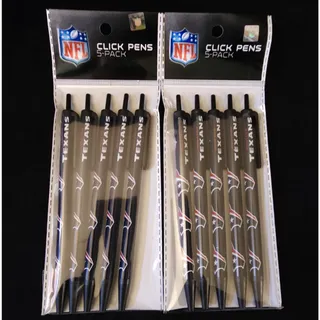 Photo of New Football Team Houston Texans NFL Licensed Lot 10 Pack Black Ink Click Pens