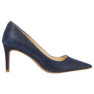 Photo of Michael Kors Alina Flex High Heel Pump Women's 9.5 M Glitter Chain Mesh Navy