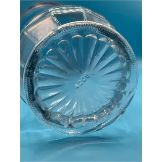 Photo of Vintage Hoosier Ribbed Clear Glass Tall Flower Vase