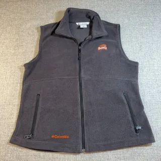 Photo of Oregon State Beavers Columbia Fleece Vest Womens XL Gray Full Zip NCAA