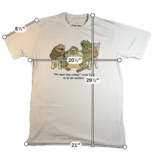 Photo of Frog and Toad Together T Shirt Mens Large "We Must Stop Eating" Arnold Lobel