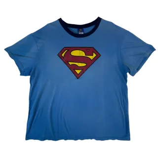 Photo of 2013 Superman DC Comics Logo Blue Ringer Sleepwear T-Shirt Men's XL
