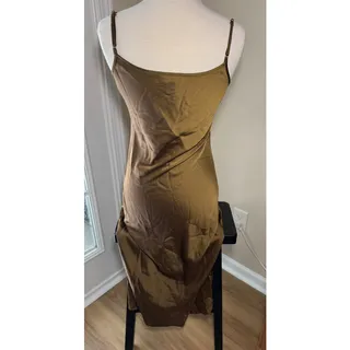 Photo of House of Harlow Bronze Brown Midi Slip Dress Size Small