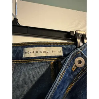 Photo of High Rise Bootcut Jeans Size 25 Anthropologie Side Button Side Zip