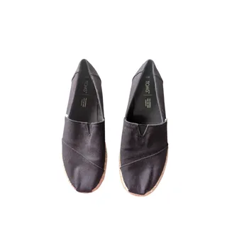 Photo of TOMS Black Wedge Shoes Women’s Size 8.5 EUC Casual Dress Comfort Slip On