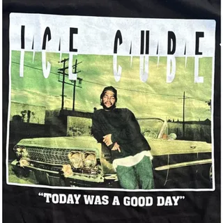 Photo of Ice Cube Today Was A Good Day T Shirt NWT Mens Small Black NWT Rap Graphic