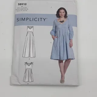 Photo of Simplicity 8910 S8910 Sewing Pattern Misses' Dress R5 Size 14-22