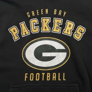 Photo of Starter NFL Green Bay Packers Hoodie Men’s Medium Black Football Sweatshirt