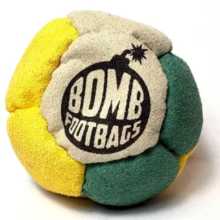 Photo of 🔥Bomb Footbags The Stunner 12 Hacky Sack Footbag TAN/GREEN/YELLOW BNWT🔥