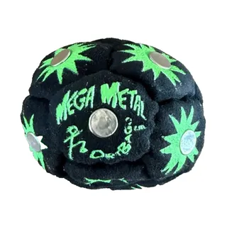 Photo of 🔥World Footbag DirtBag Mega Metal Hacky Sack BLACK/GREEN BNWT🔥