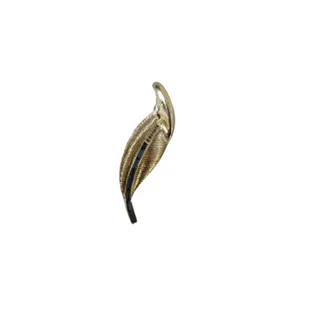 Photo of Pin Coro gold toned sapphire jeweled leaf