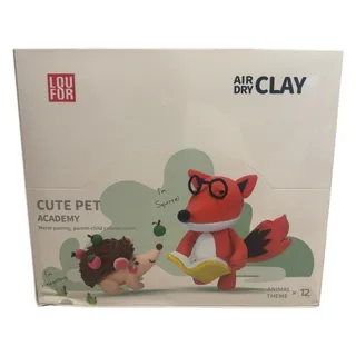 Photo of LOUFOR Air Dry Clay Kit 12 Colors Kids Modeling Clay with Tools Cute Pet Academy