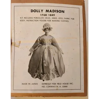 Photo of Vintage Bisque, Ceramic, Porcelain Dolly Madison Doll Making Parts