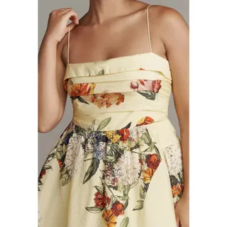 Photo of New Anthropologie Maeve Sleeveless Fit & Flare Mini Dress $168 PLUS 1X Yellow
