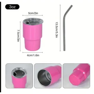 Photo of 🔥Hot Pink Stainless Steel Mini Tumbler 3oz HTF Hot BNWT🔥