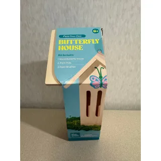 Photo of Paint Your Own Wooden Butterfly House Kids Craft Kit DIY Wood Paint Garden NEW