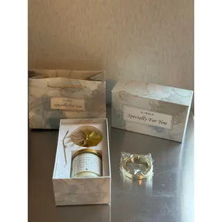 Photo of SIDSUH Lavender Natural Soy Wax Candle Gift Box Set 7 oz 204g 40 Hours Gift Bag