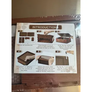 Photo of DIY Wooden Storage Box Assembly Kit Clear Acrylic Window Erasable Marker Lock