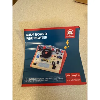 Photo of TOP BRIGHT Busy Board Fire Fighter Montessori Toddler Activity Sensory Toy New