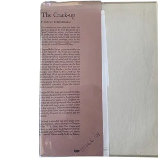 Photo of F. Scott Fitzgerald The Crack Up New Directions HC 1945 Later Printing Ripped DJ