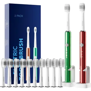 Photo of 🔥2 Pack Sonic Electric Toothbrushes with 10 Brush Heads BNWT🔥