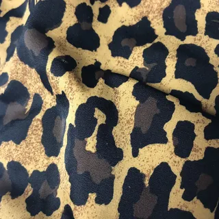 Photo of Reef Bikini Bottom Women L Brown Animal Print Reef Logo Stretch Swim Classic