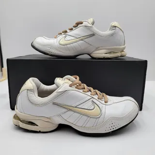 Photo of Nike Wmns Air Exceed Leather 'White Gold ' Size 7.5 366650-111 (0217)