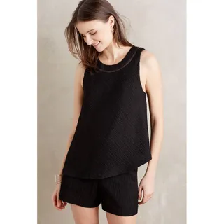 Photo of New Anthropologie Santa Ana Romper by Elevenses $138 BLACK Small