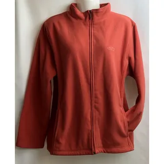 Photo of Northern Reflections Fleece Jacket Women Large Dark Orange Athletic Workout Zip