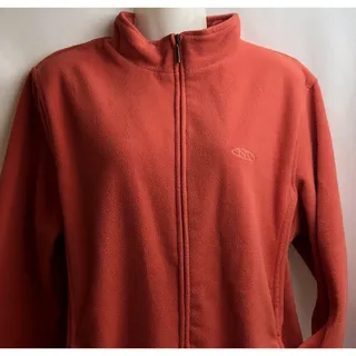 Photo of Northern Reflections Fleece Jacket Women Large Dark Orange Athletic Workout Zip