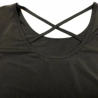 Photo of Michael Kors Blouse Women M Brown Top Long Sleeve Stretch Scoop Neck Work Casual