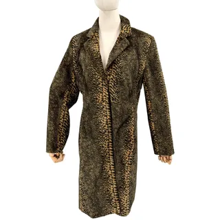Photo of Vintage 90s Mikai Leopard Faux Fur Snake Print Coat