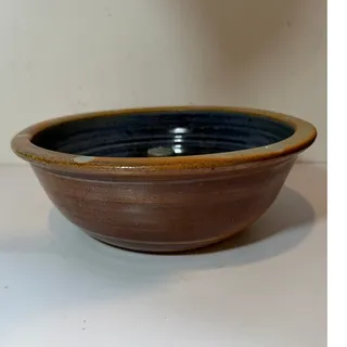 Photo of holmes county pottery ceramic glazed apple baker 10"