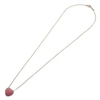Photo of Tiffany & Co. Chain Cross Heart 18K Gold Necklace Pink